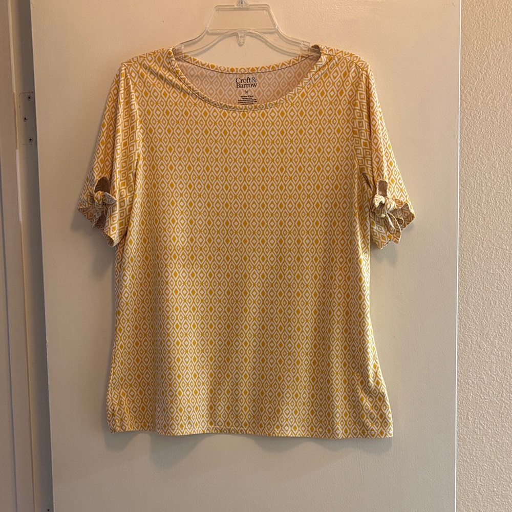 Yellow Diamond Pattern Tee